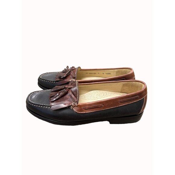 Cole Haan men’s brown leather tassel slip on loafer shoes 9D SKU 6266 main image 10